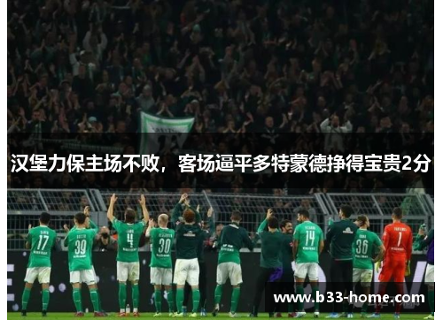 汉堡力保主场不败，客场逼平多特蒙德挣得宝贵2分